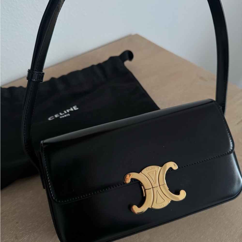 SHOULDER BAG CLAUDE IN SHINY CALFSKIN